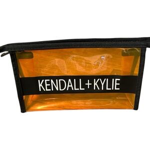 Kendall & Kylie Cosmetic Bag - Orange, NWOT